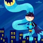 twirl Batsignal! postcard