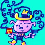 Birthday card illustration (Cowboy boy)