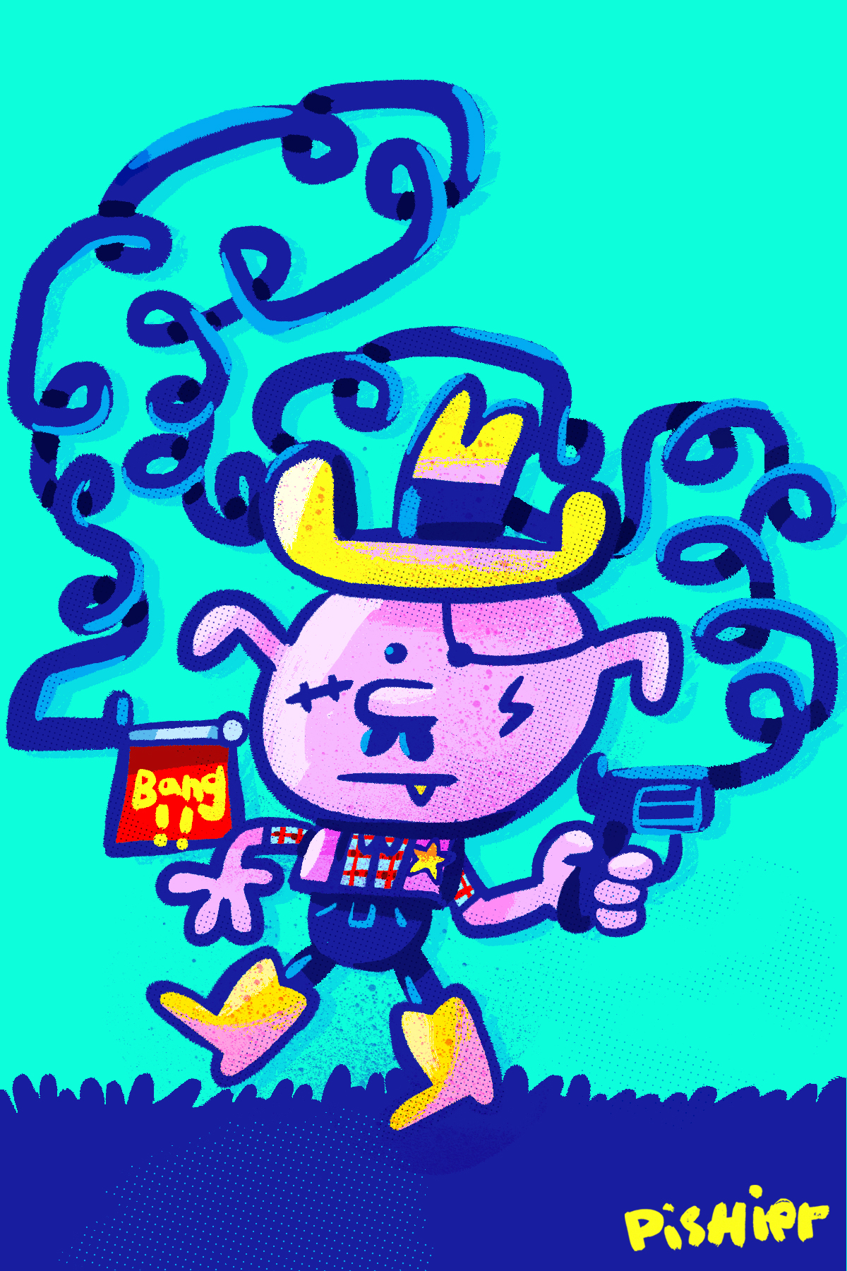 Birthday card illustration (Cowboy boy)