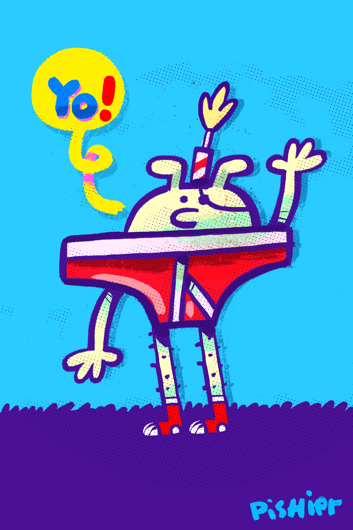 Birthday card illustration