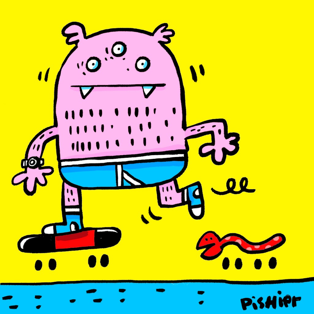monster skateboard